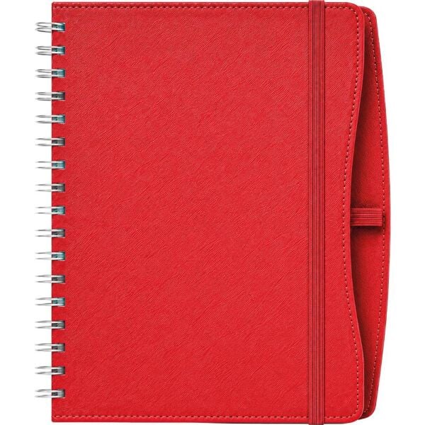 Moda 2027 17x24 Kırmızı Spiralli Günlük Ajanda