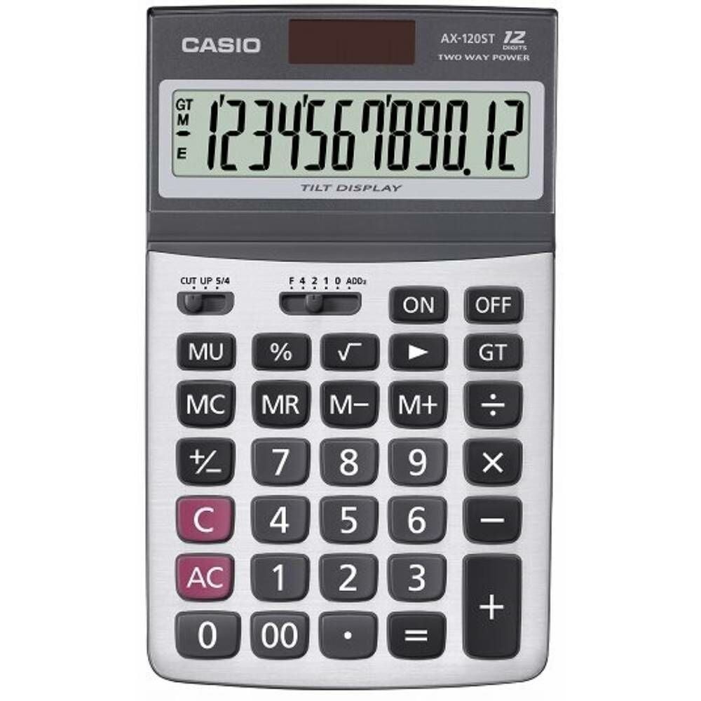 Casıo Hesap Makinesi Masaüstü Ax-120St 12 Hane