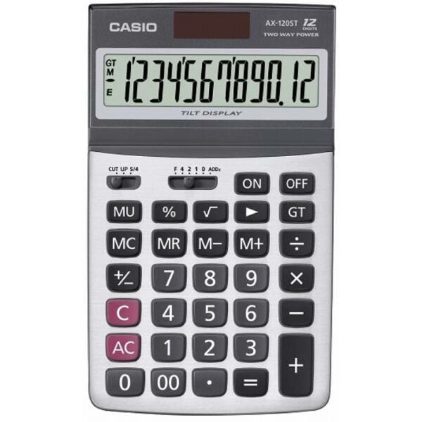Casıo Hesap Makinesi Masaüstü Ax-120St 12 Hane
