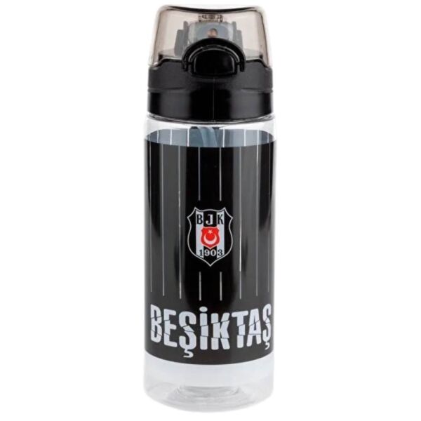 Beşiktaş İnce Çubuk Desenli 500 ml Plastik Matara 25371