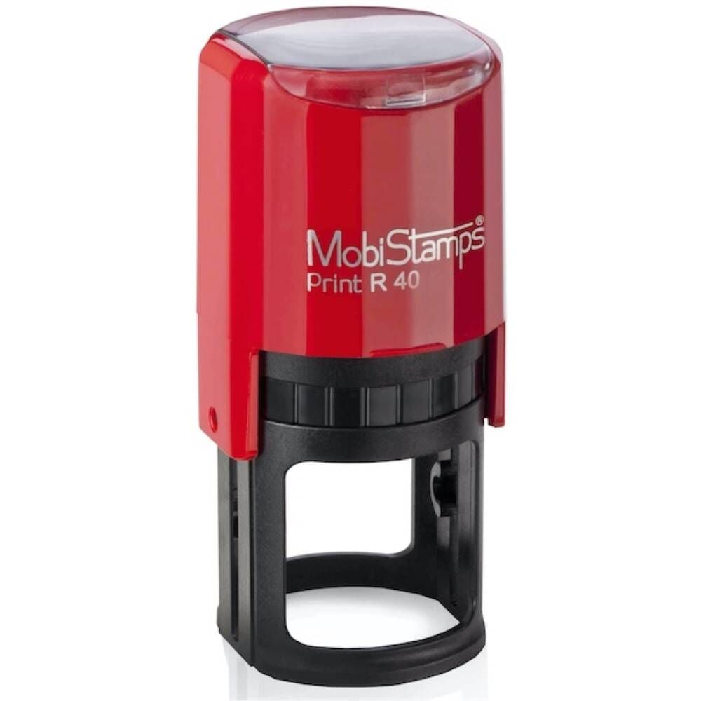 Mobistamps Kaşe Yuvarlak R-40 Mavi Keçeli