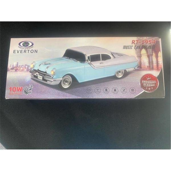 EVERTON RT-1954 Turuncu Arabalı  Bluetooth Fm-Usb-Tf-Aux Şarjlı Nostaljik Radyo