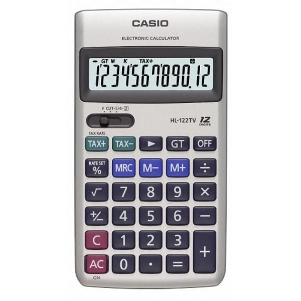 Casıo Hesap Makinesi Cep Tipi Hl-122Tv 12 Hane