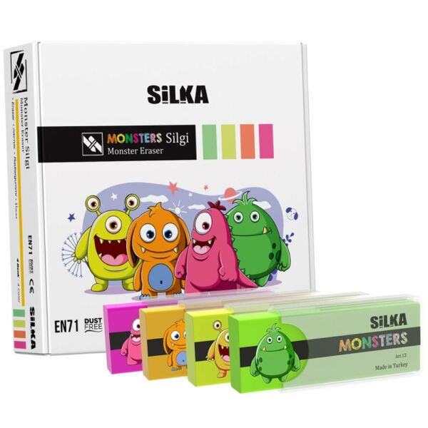 Silka Silgi Monster 4 Renk 20 Li Art.13