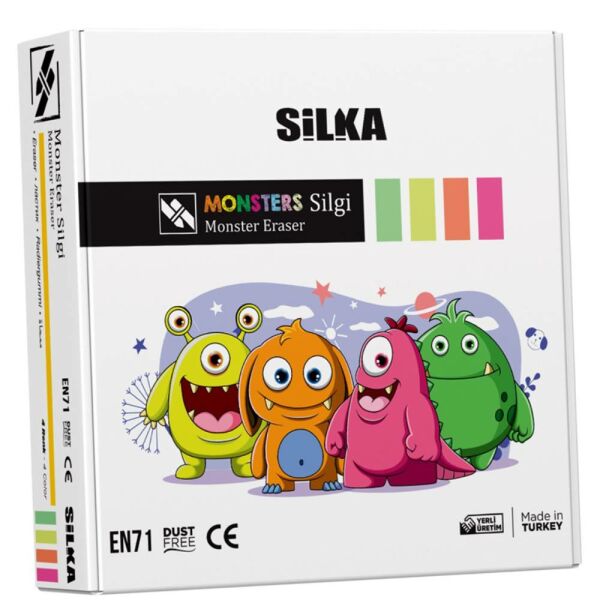 Silka Silgi Monster 4 Renk 20 Li Art.13