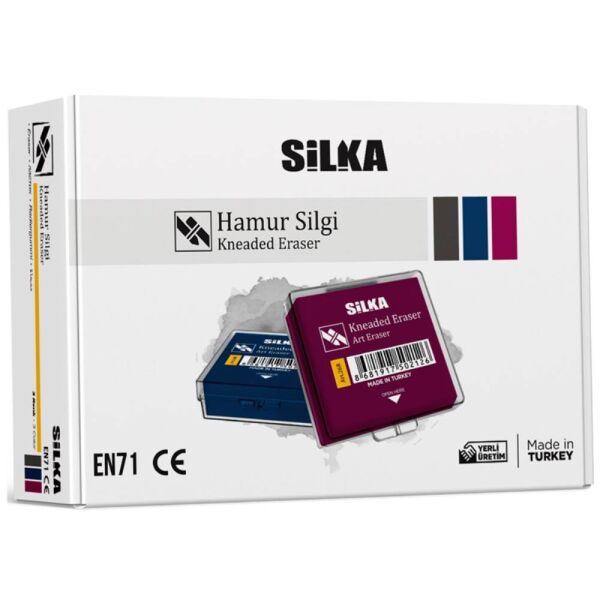 Silka Silgi Hamur Renkli 12 Li Art.26R