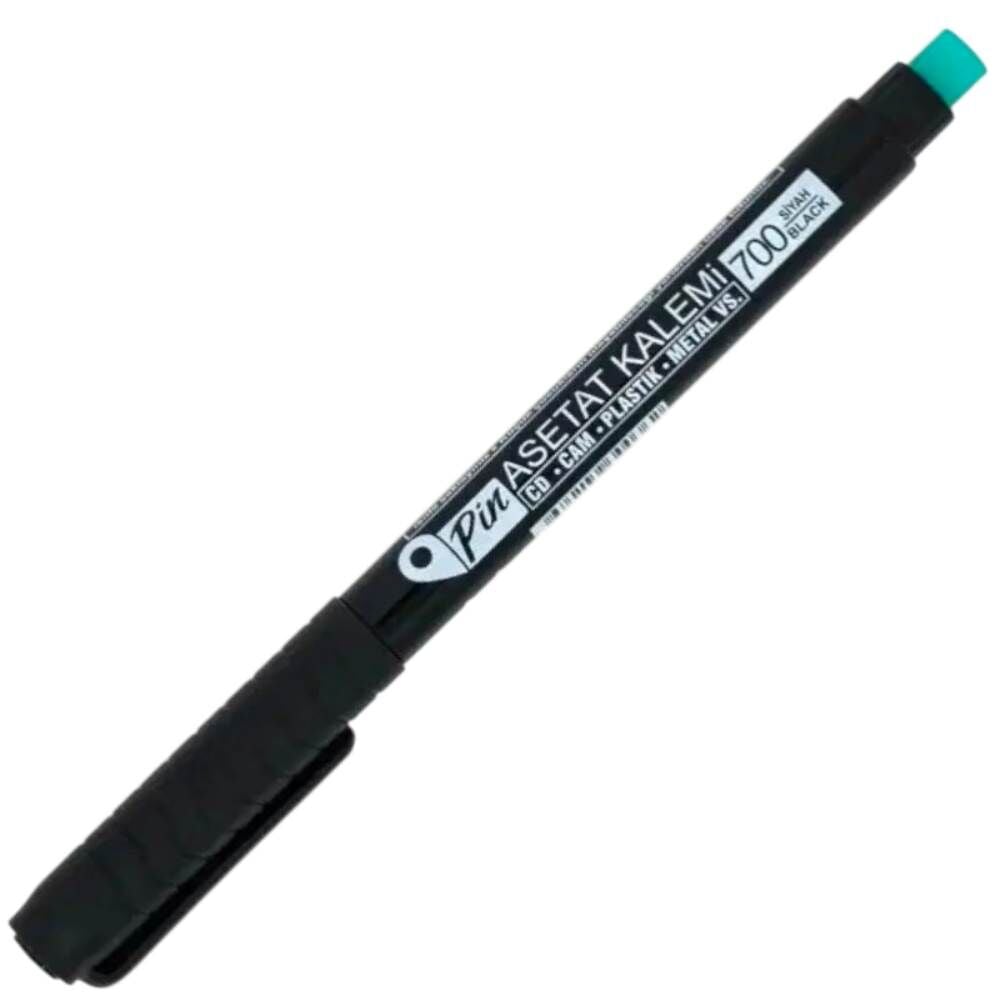 Pin 700 S Siyah Asetat Kalemi