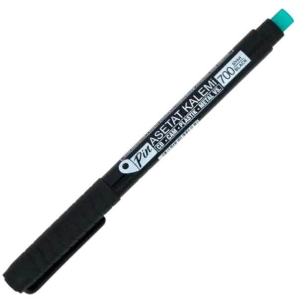 Pin 700 S Siyah Asetat Kalemi