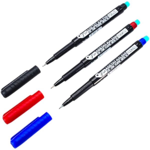 Pin 700 S Siyah Asetat Kalemi