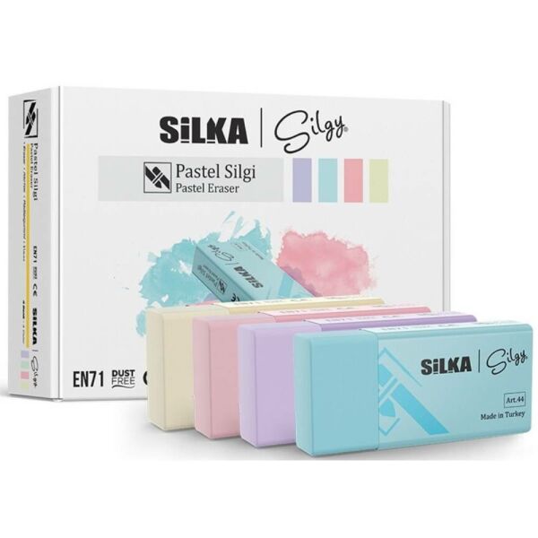 Silka Silgi Pastel 4 Renk 24 Lü Art.44