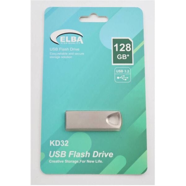Elba 128GB Metal 3.2 USB Flash Bellek