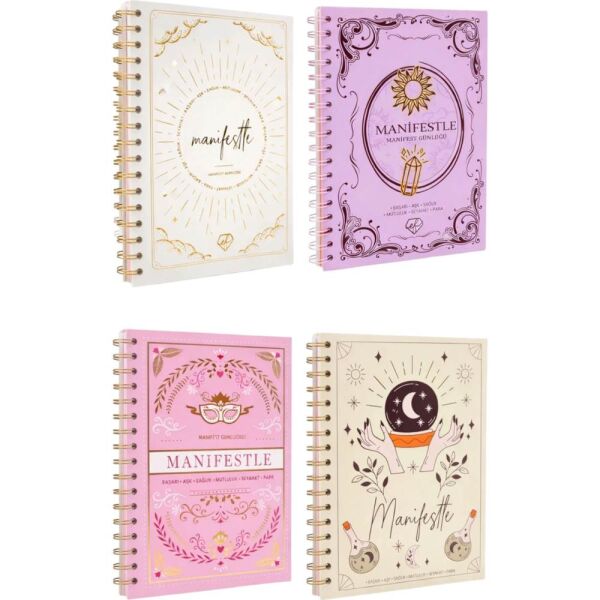 Ecrou Yeşil Ay Detaylı Manifest Defteri