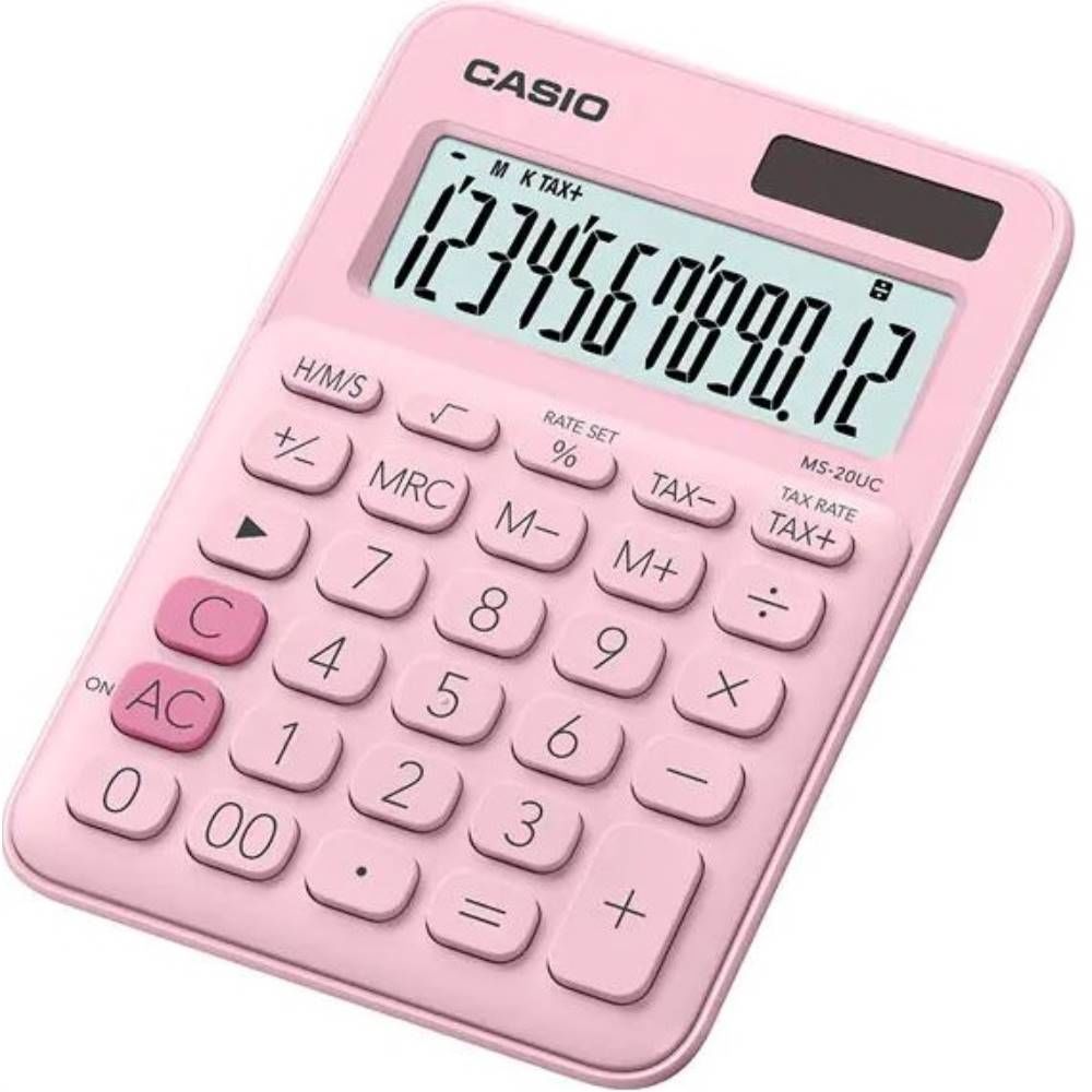 Casıo Hesap Makinesi Masaüstü Ms-20Uc-Pk 12 Hane