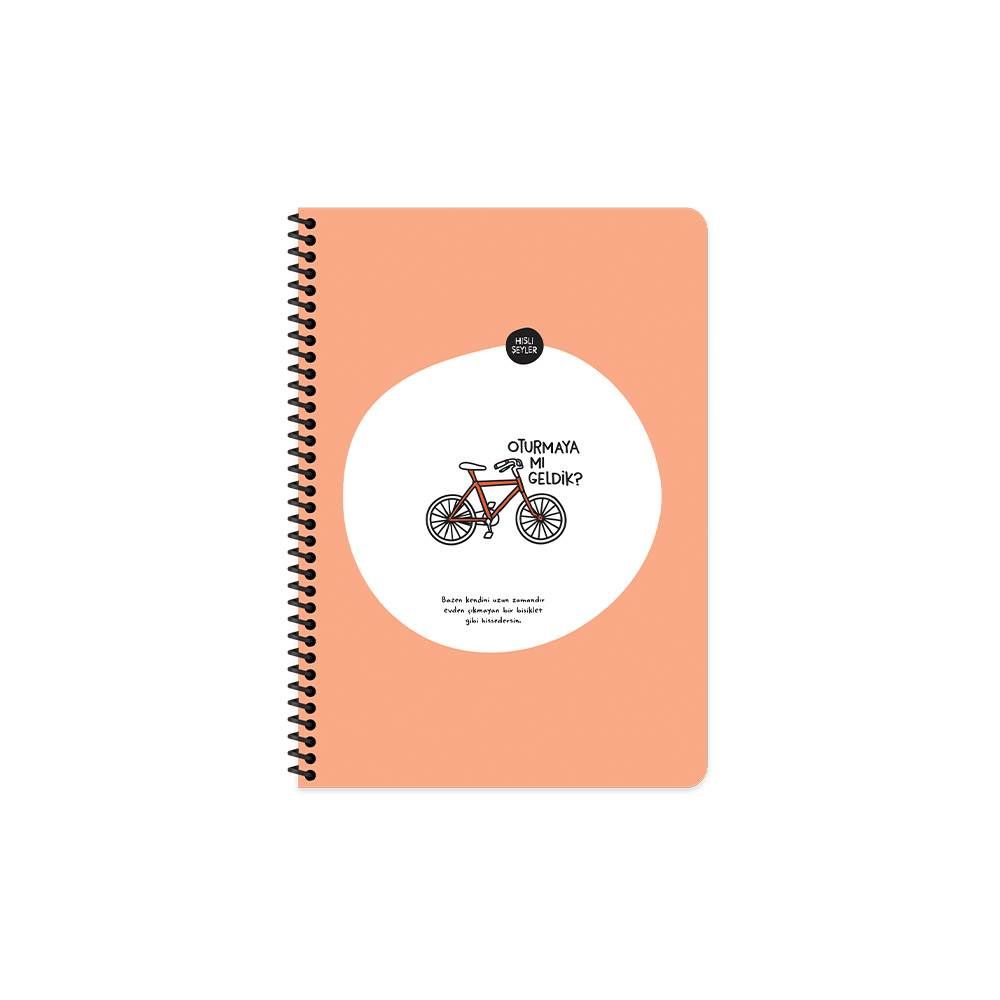Hisli Şeyler A4 80 Yaprak Çizgili Stickerli Spiralli Defter Gözüm Yükseklerde