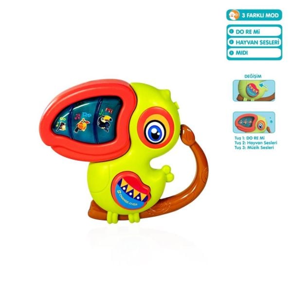 Işıklı Müzikli Kuş Bebek Piyano 855-169A