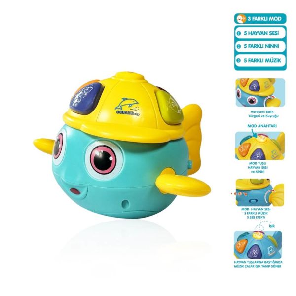 Işıklı Müzikli Anahtar Bebek Piyano 855-85A