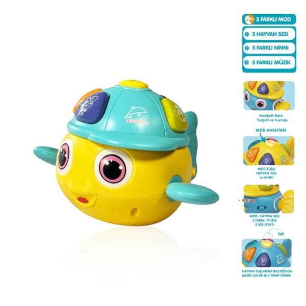 Işıklı Müzikli Anahtar Bebek Piyano 855-85A