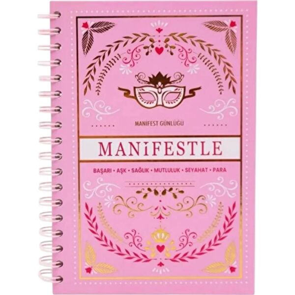 Ecrou Pembe Maske Detaylı Manifest Defteri