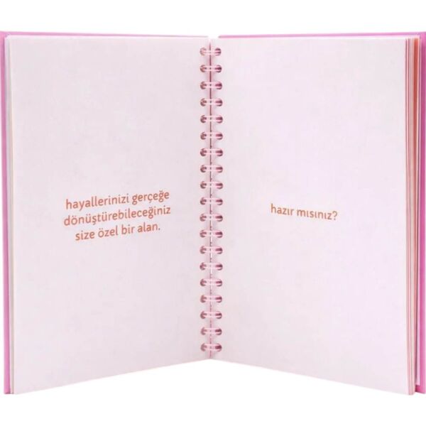 Ecrou Pembe Maske Detaylı Manifest Defteri