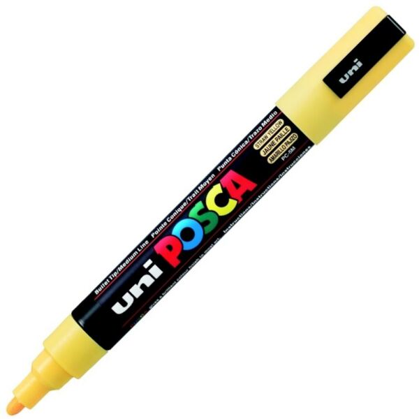 Uni Poster Markörü Posca 1.8-2.5 Pc-5M Saman Sarı