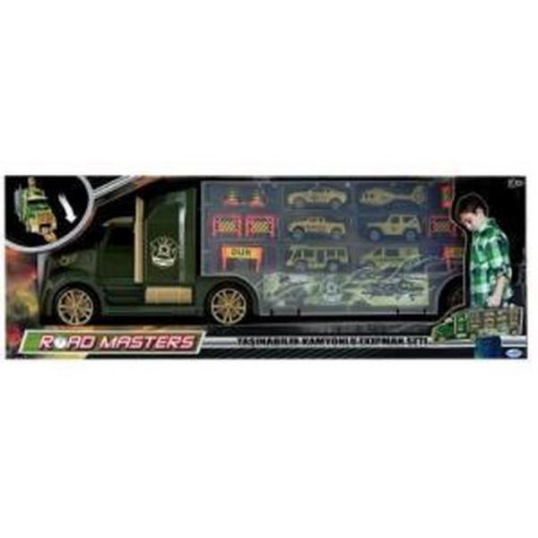 Mega Taşınabilir Kamyonlu Asker Seti 1+6 Araç 6605G