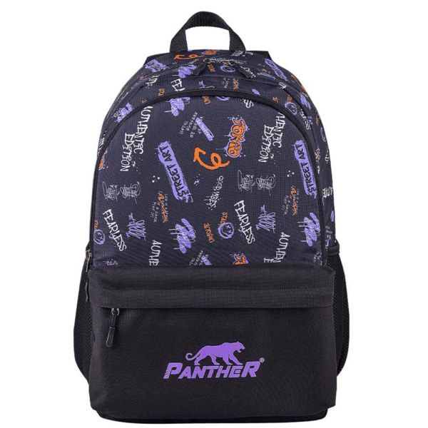 Panther Sırt Çantası Sreet Art Desenli Pt3954
