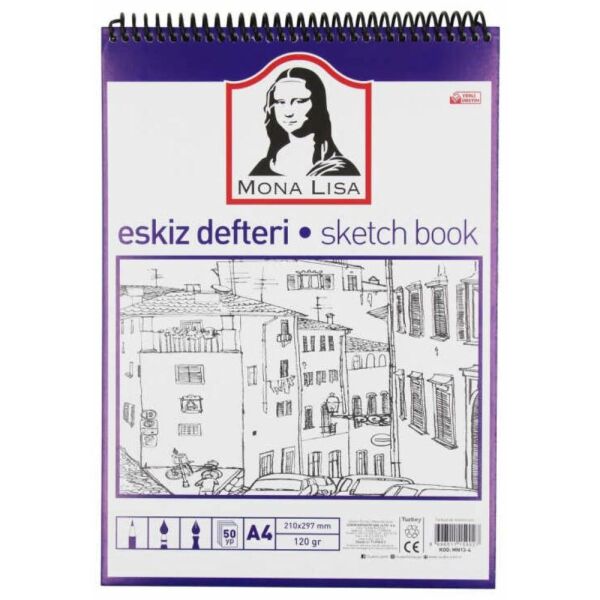 Südor Eskiz Defteri Spiralli 120G A4 50Yp Mn13-4