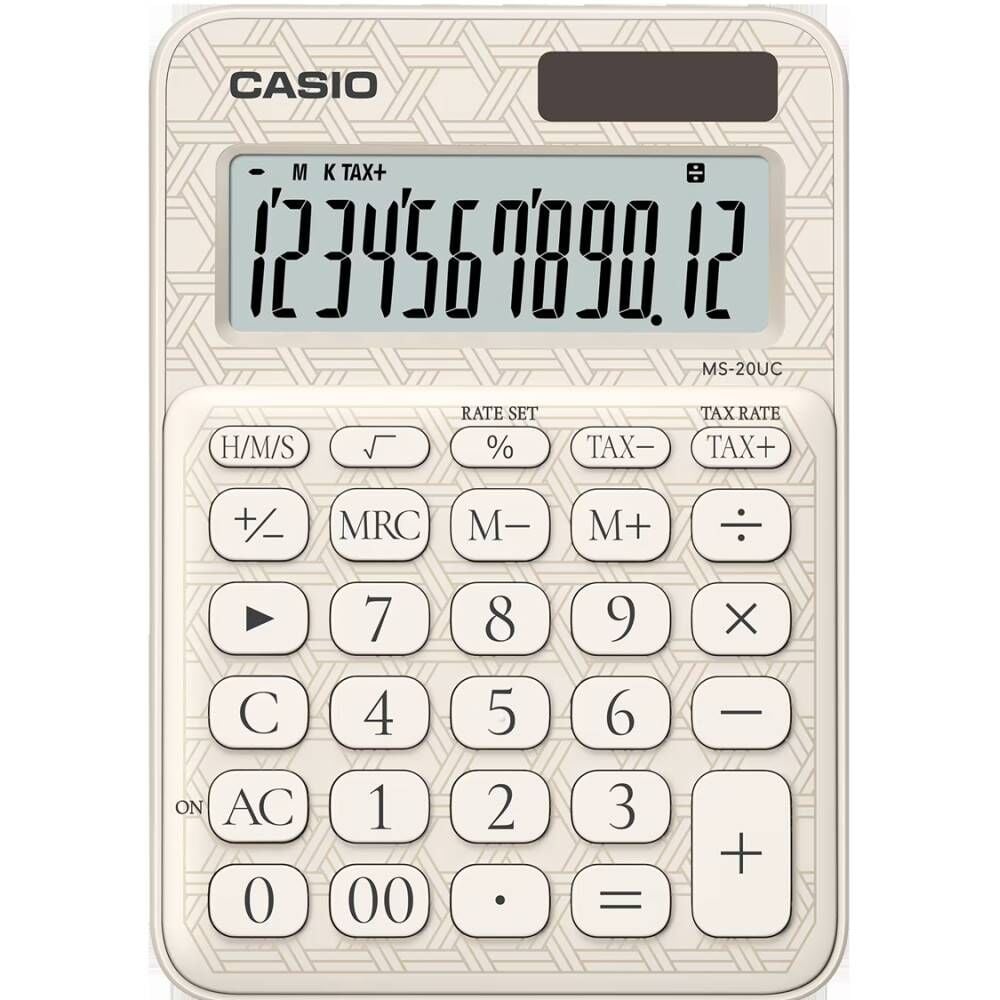 Casıo Hesap Makinesi Masaüstü Ms-20Uc-Jwe 12 Hane