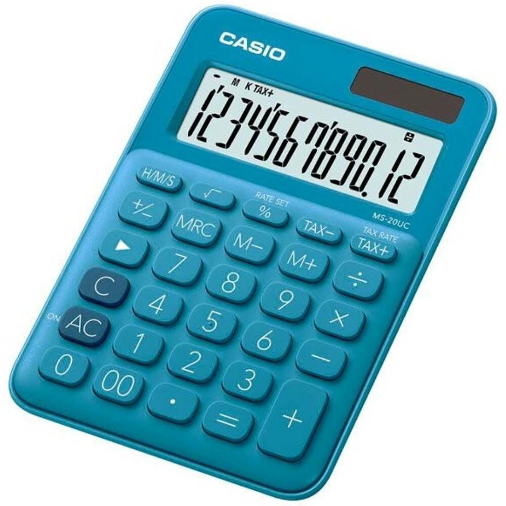Casıo Hesap Makinesi Masaüstü Ms-20Uc-Bu 12 Hane