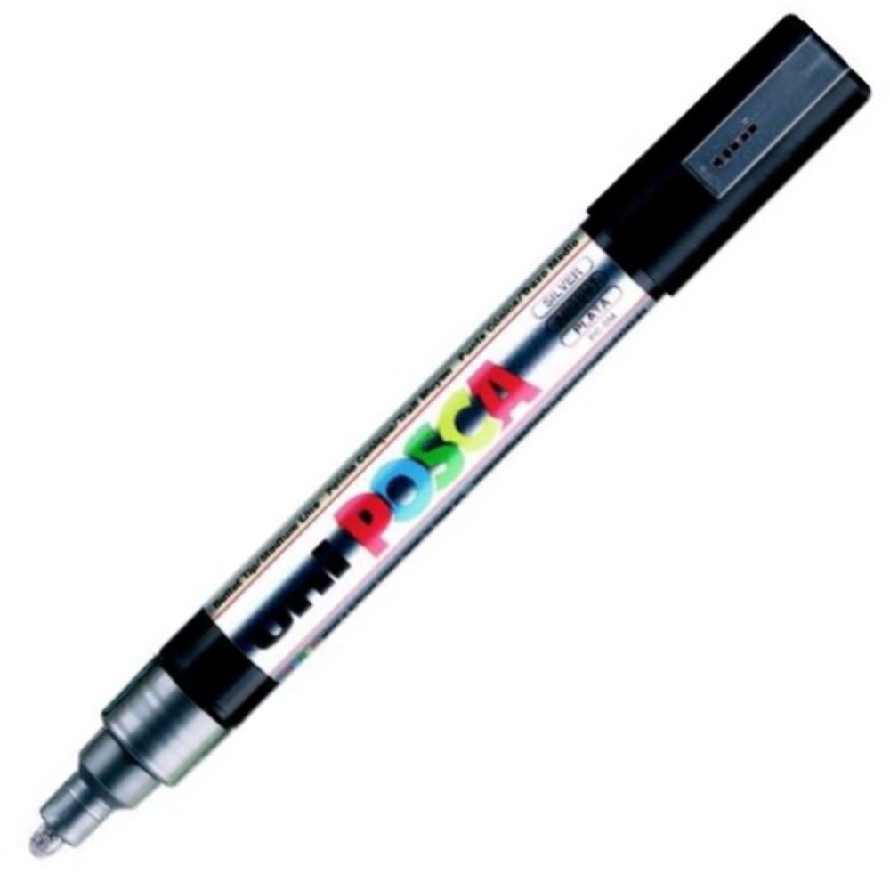 Uni Poster Markörü Posca Pc-5M 1.8-2.5 Gümüş