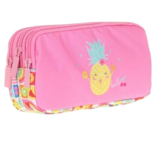 Kaukko Flat Pineapple Kalem Çantası 3 Bölme L8109