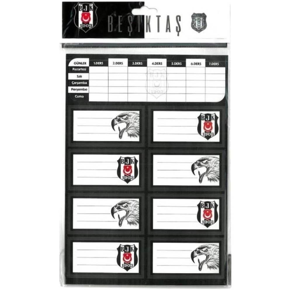 Beşiktaş Ders Proğramlı Okul Etiketi 3'lü 729276
