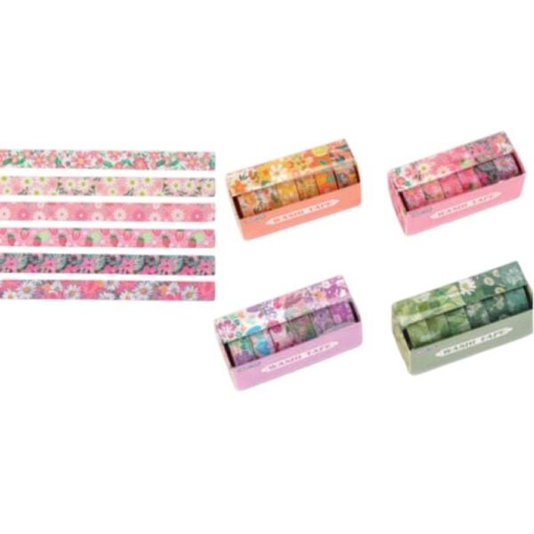 Gıpta Flowers Renkli Bant 6 lı 8911