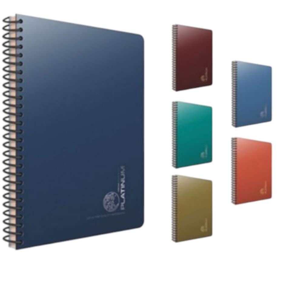 Platinum A4 100 Yaprak Çizgili Plastik Kapak Spiralli Defter 5688
