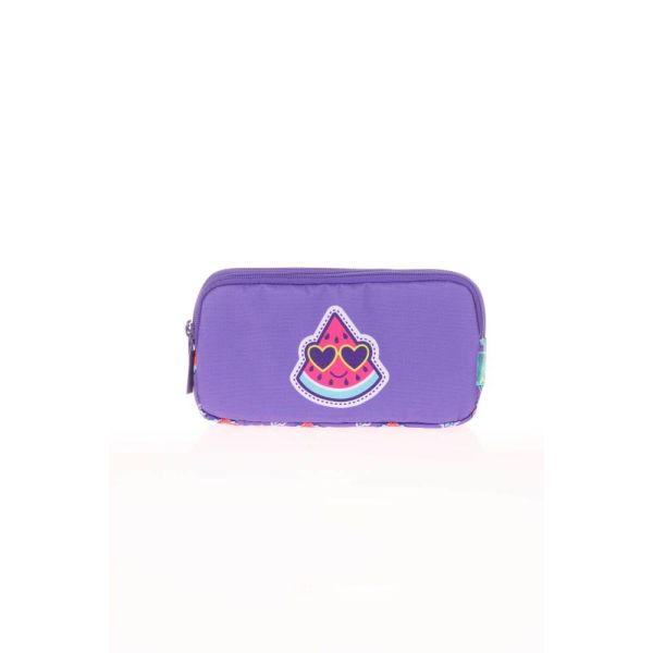 Kaukko Rubber Watermel Kalem Çantası 3 Bölme L8105