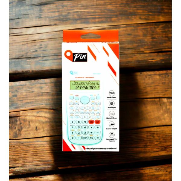 Pin Bilimsel Hesap Makinesi 240 Fonksiyonlu Mavi 112