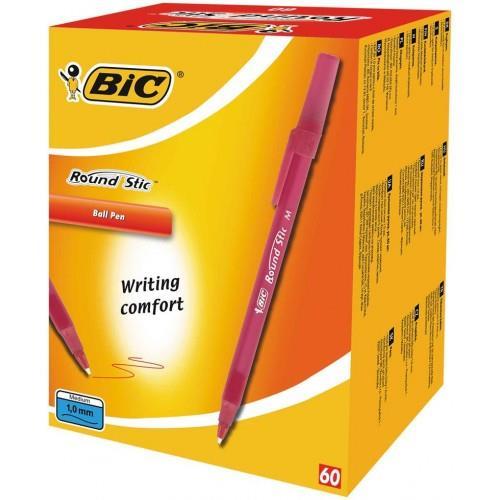 Bic Round Stick Tükenmez Kalem 1.0 mm 60 lı Kırmızı 962555