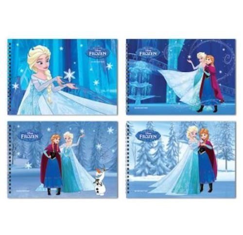 Frozen 17x25 15 Yaprak Karton Kapak Spiralli Resim Defteri 300115