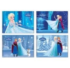 Frozen 17x25 15 Yaprak Karton Kapak Spiralli Resim Defteri 300115