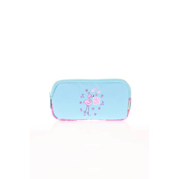 Kaukko Paterned Flamingo Kalem Çantası 3 Bölme L8107