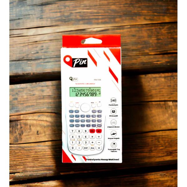 Pin Bilimsel Hesap Makinesi 240 Fonksiyonlu Beyaz 112