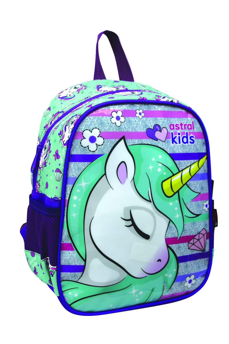 Astral 03070 Kids Sweet Unicorn Yeşil Ana Okulu Çantası