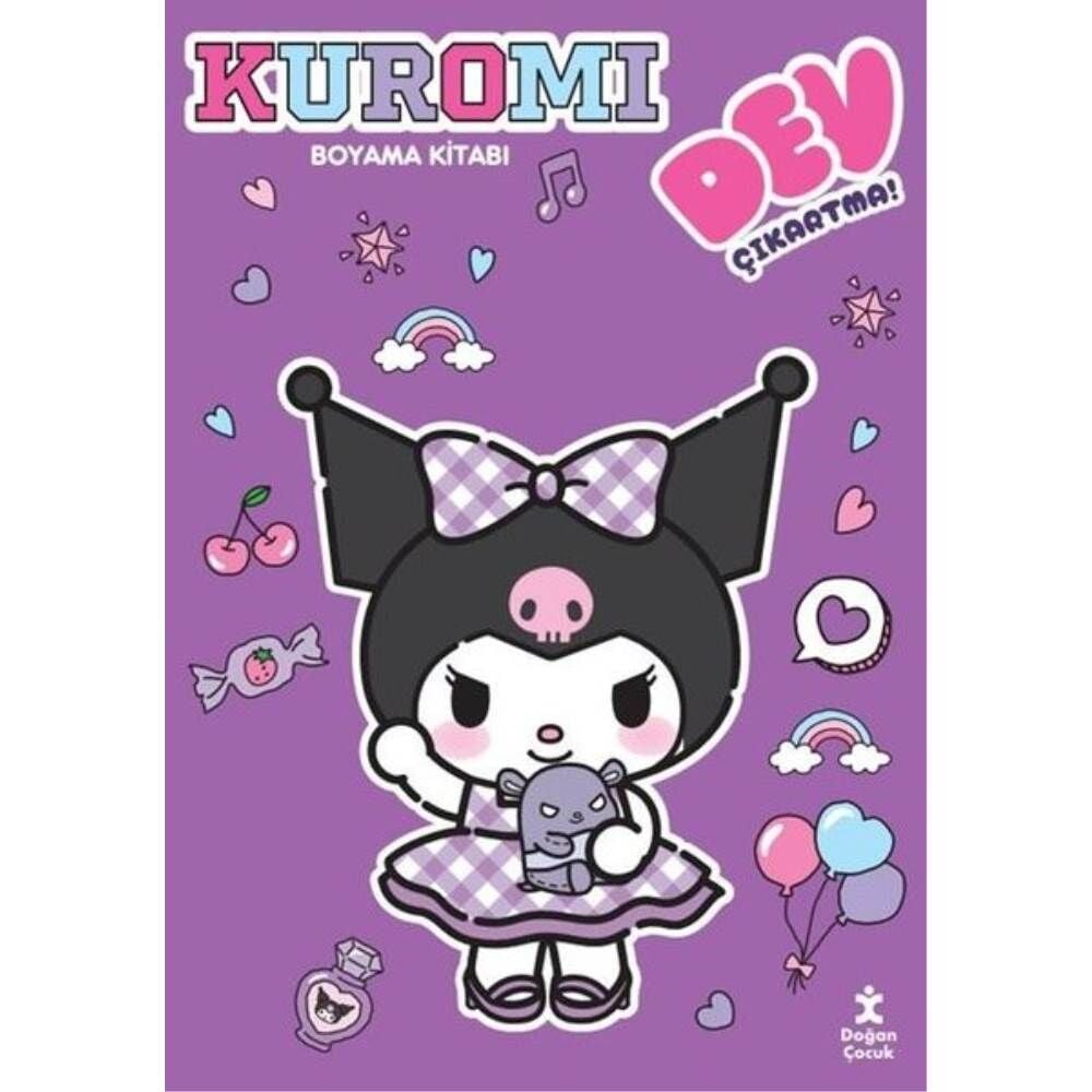 Kuromi Dev Çıkartmalı Boyama Kitabı