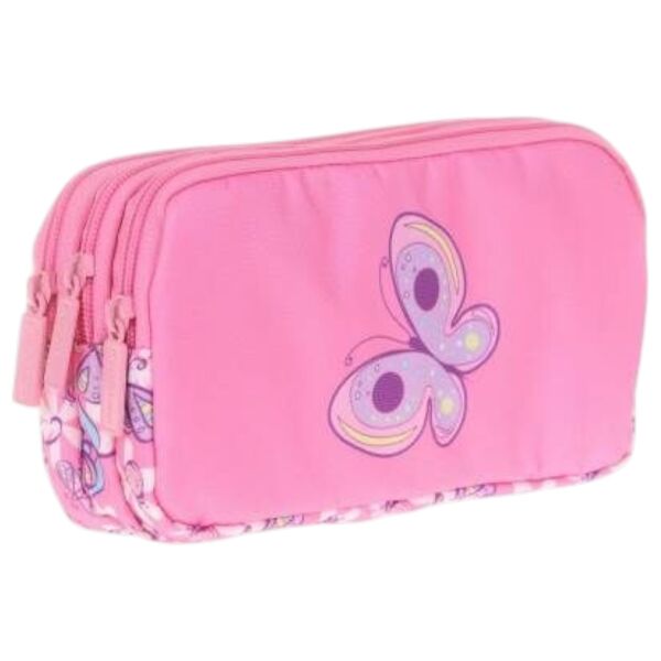 Kaukko Rubber Butterfl Kalem Çantası 3 Bölme L8106