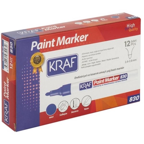 Kraf Paınt Markör 830 Mavi