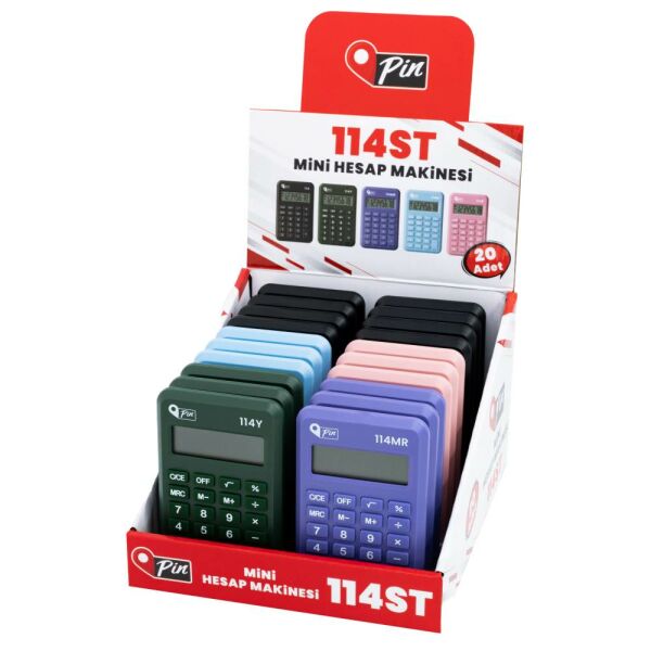 Pin Cep Hesap Makinesi 8 Hane 114 Yeşil