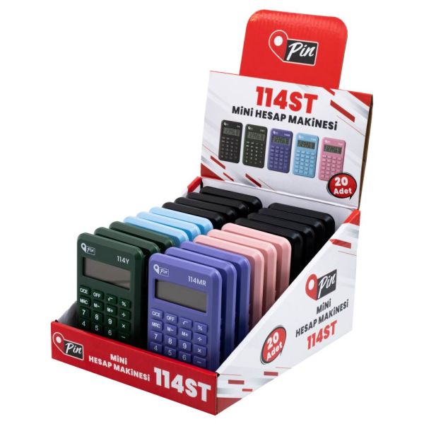 Pin Cep Hesap Makinesi 8 Hane 114 Yeşil