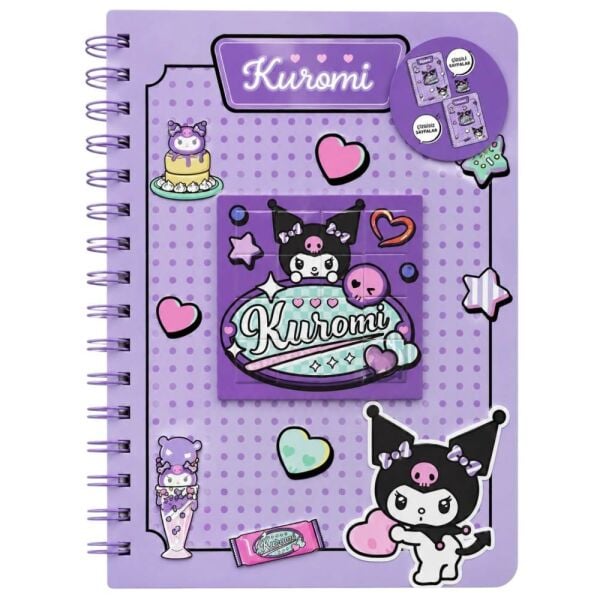 Kuromi 710177 A5 80 Yaprak Puzzle Figürlü Defter