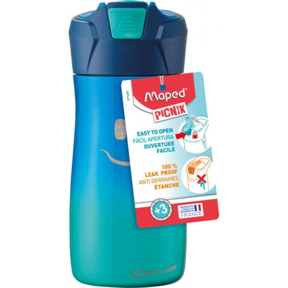 Maped Matara Pıcnık 430 Ml Çelik Gülen Yüz Mavi 871203