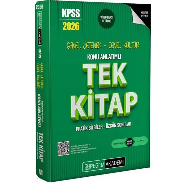 Pegem 2026 KPSS GY GK Konu Anlatımlı Tek Kitap